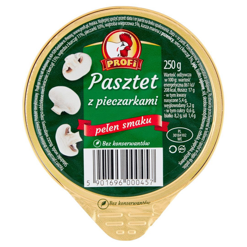Profi Pâté With Mushrooms 250 G