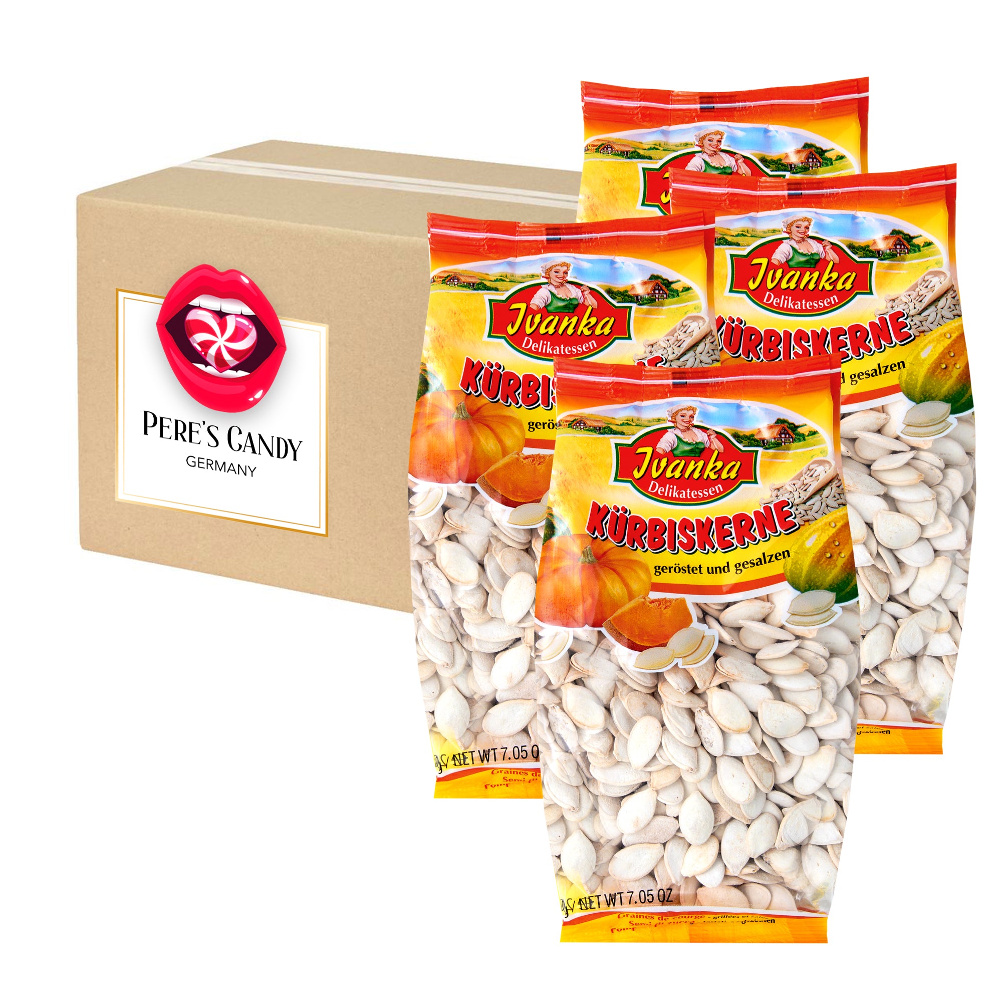 Pumpkin Seeds (with Shell) - Roasted And Salted 4x200g