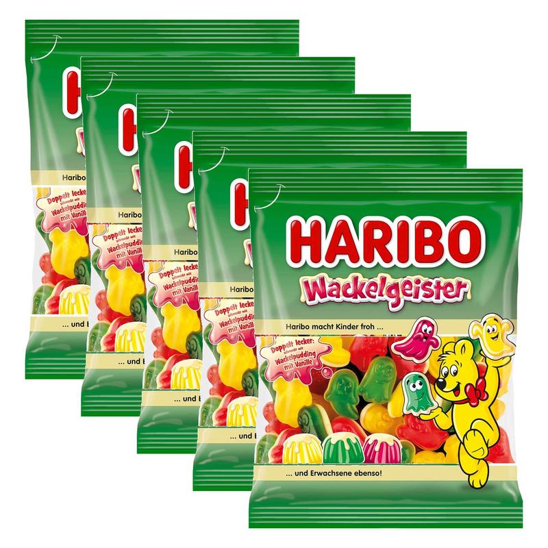 Image of 5-pack Haribo Wiggly Ghosts 160g (5x160g)