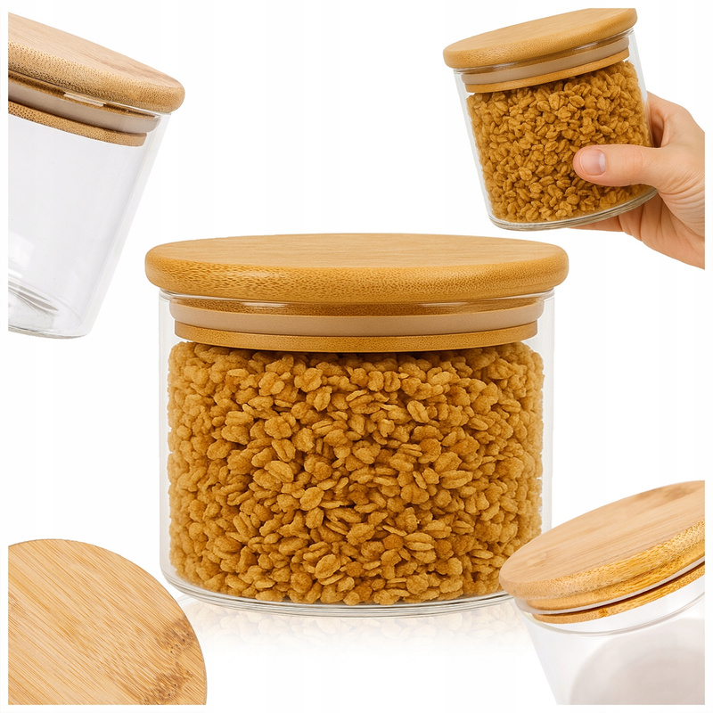 spice container, glass for storing food 390 ml kitchen jar for sugar, tea, loose products