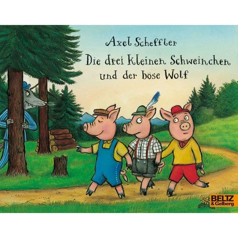 Image of The 3 Little Pigs And The Big Bad Wolf - Paperback - Axel Scheffler - Minimax - 32 Pages - German - 2017 - Beltz Verlagsgruppe - Ean 9783407760906