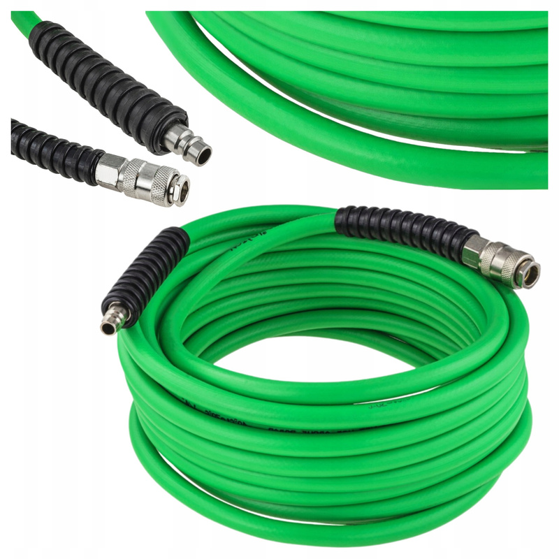 Pneumatic Hose 6mm X 13mm 20m Rubber Air Hose For Compressor 20 Bar