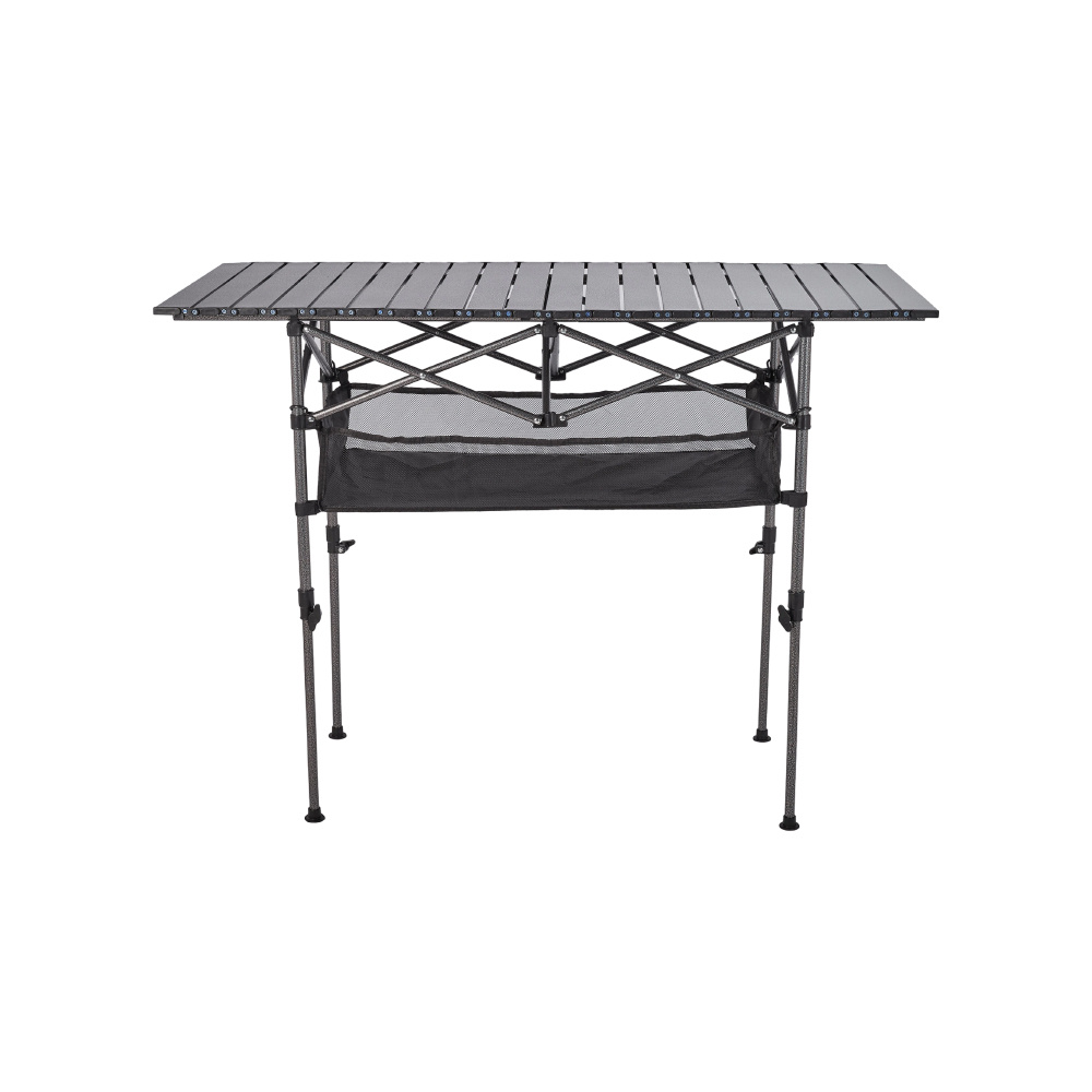 Outdoor Table with Adjustable Height, Folding Portable