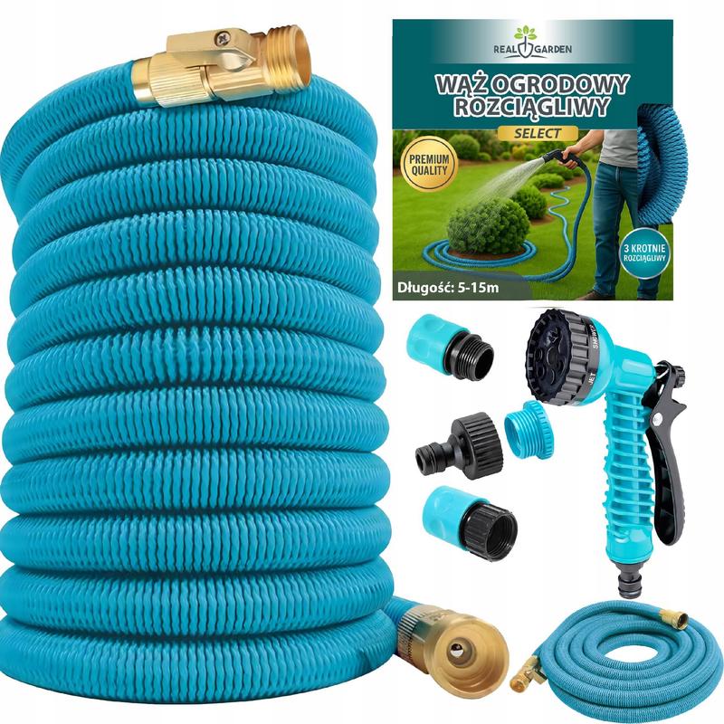 Garden Hose Flexible Extendable 5-15m Gun 1/2 3/4 Sprinkler Premium
