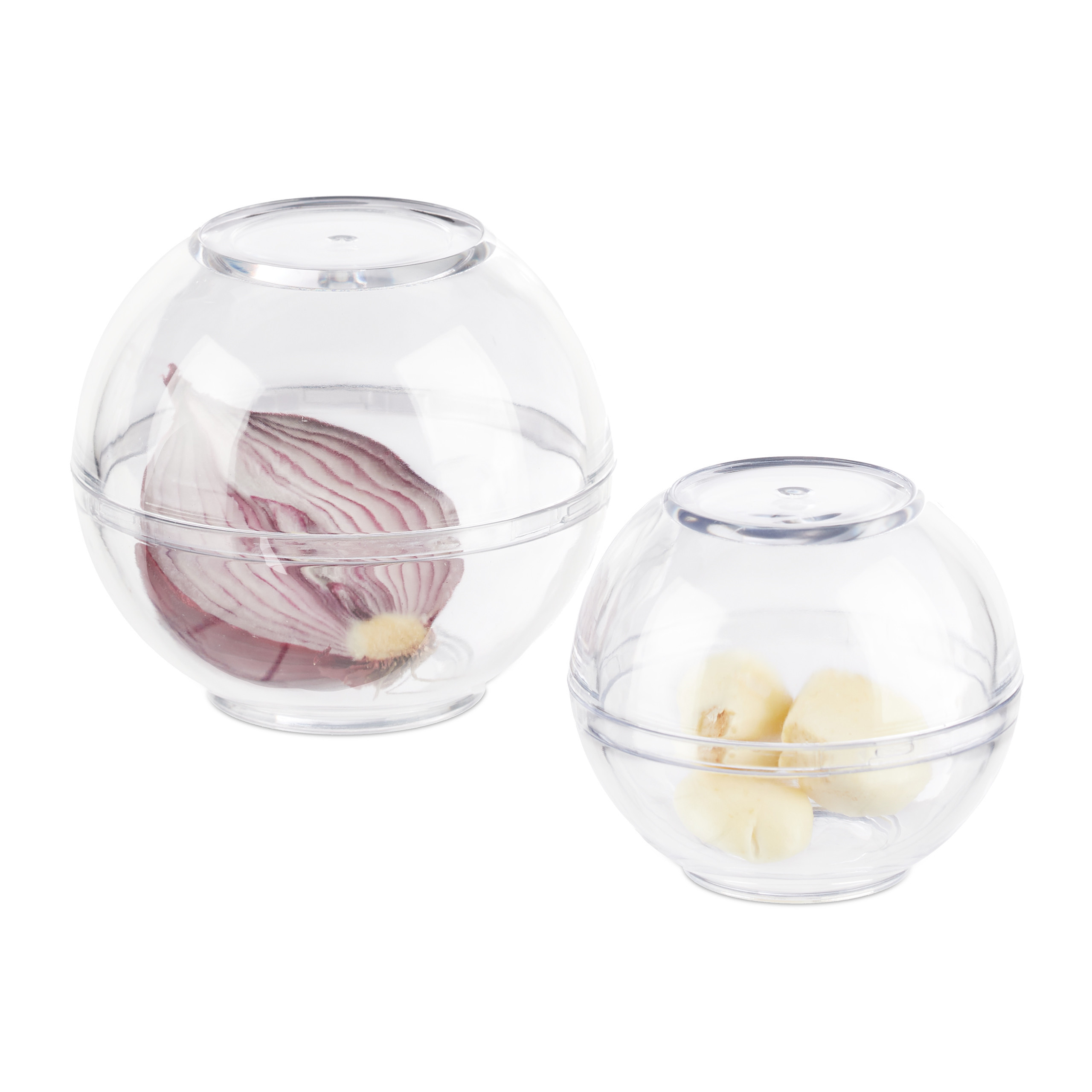 TEMU Set Of 2: Onion Pots In Transparent - Ø 7/9 Cm
