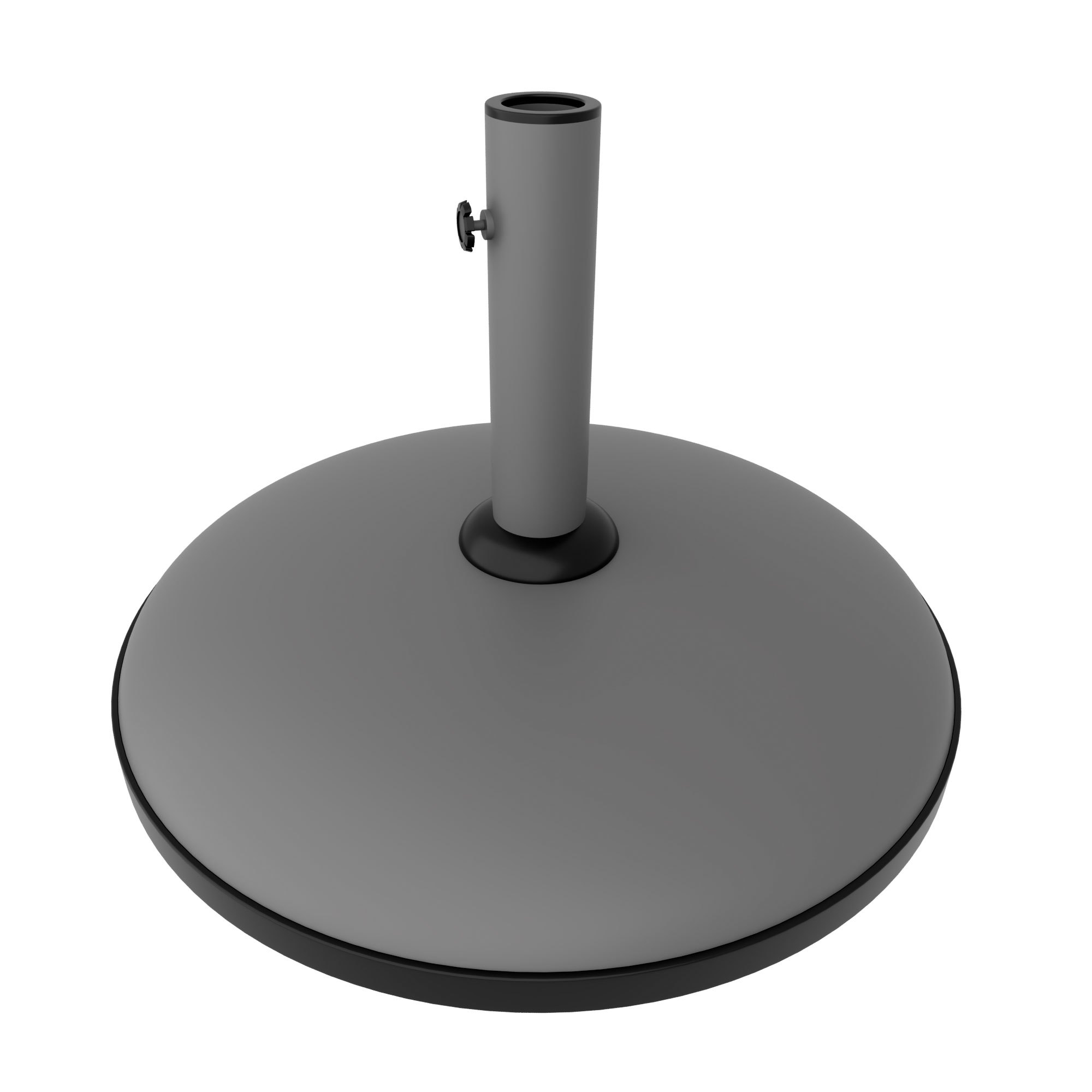 Terra - Round Garden Umbrella Base Ø45 Cm, 15 Kg, In Grey Cement