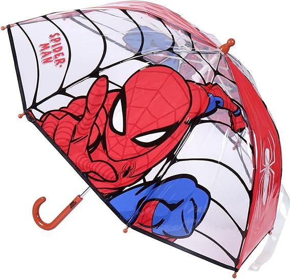 Transparent And Multicolor Unisex Rain Umbrella Bell-Shaped for Kids