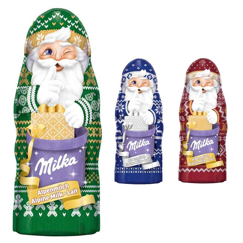 Image of Milka Christmas Man Alpine Milk Design Edition 90g