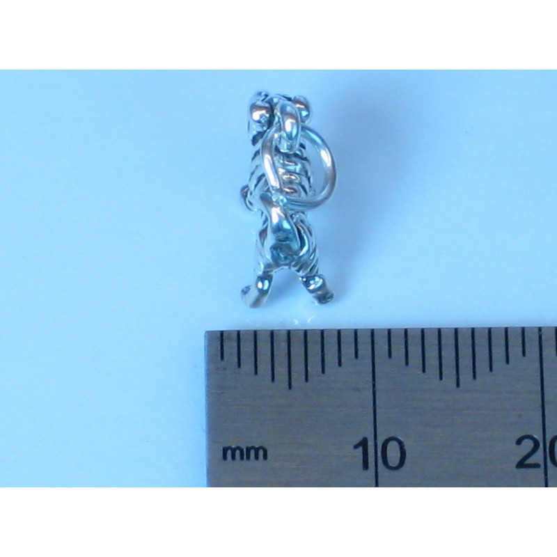 Sterling Silver Shar-Pei Dog Charm, Dog Lover Gift