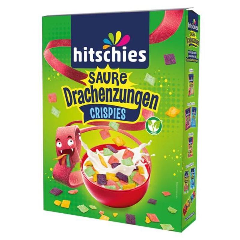 E-shop Saure Drachenzungen Crispies – 270 g | Vegane Frühstücks-Cerealien mit Fruchtmix | Knuspriger & extra saurer Crunch | Ohne tierische