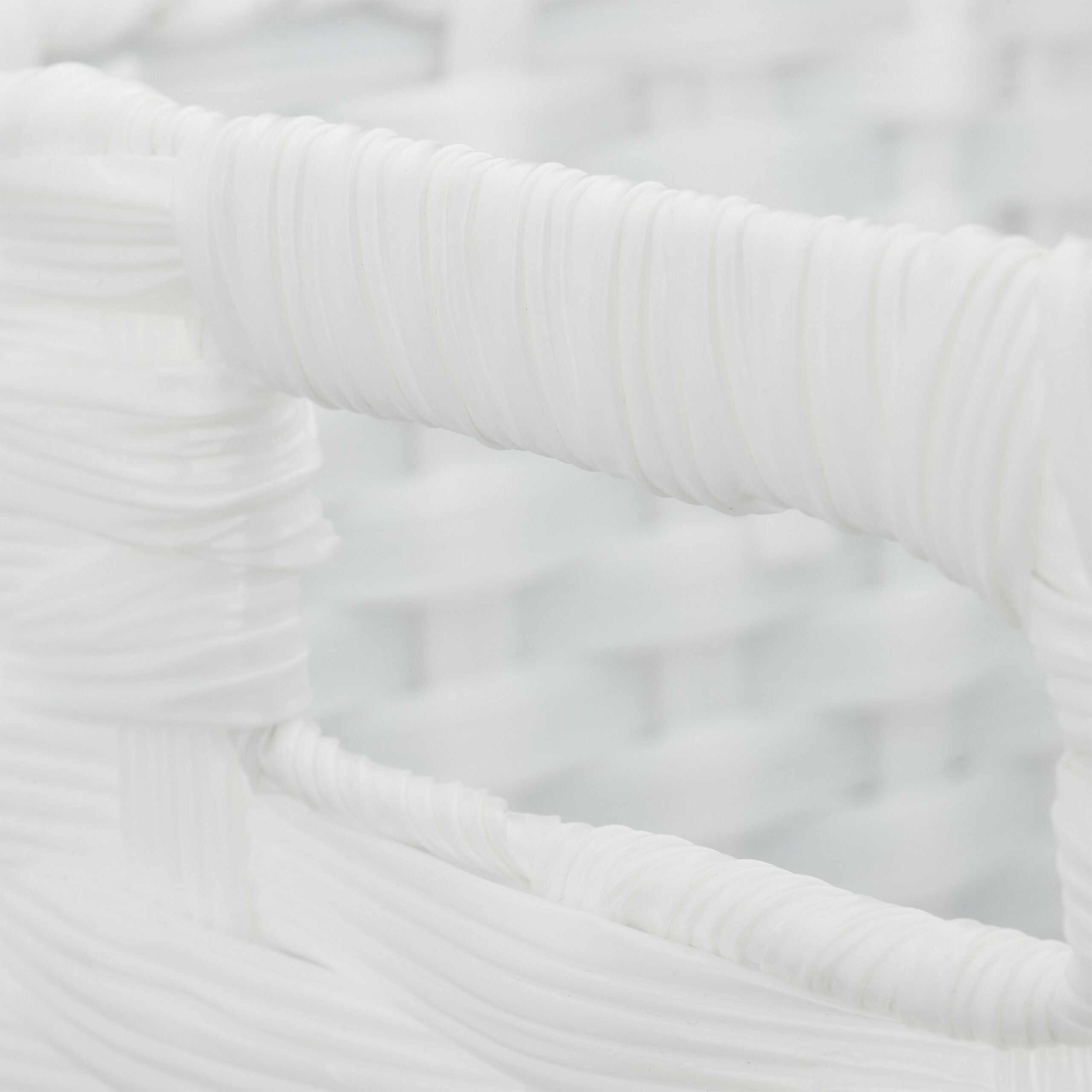 4 Storage Baskets in White, Compact and Stylish