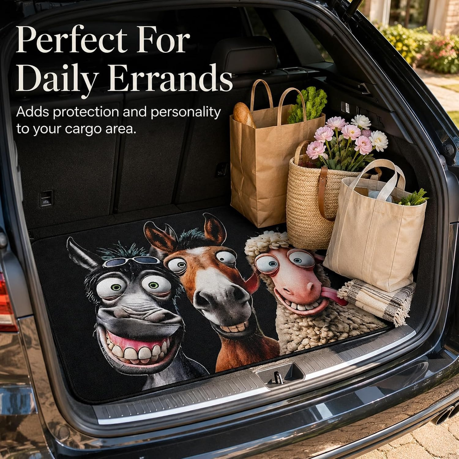 Foldable Decorative Cargo Liner Pad for Vehicle Storage