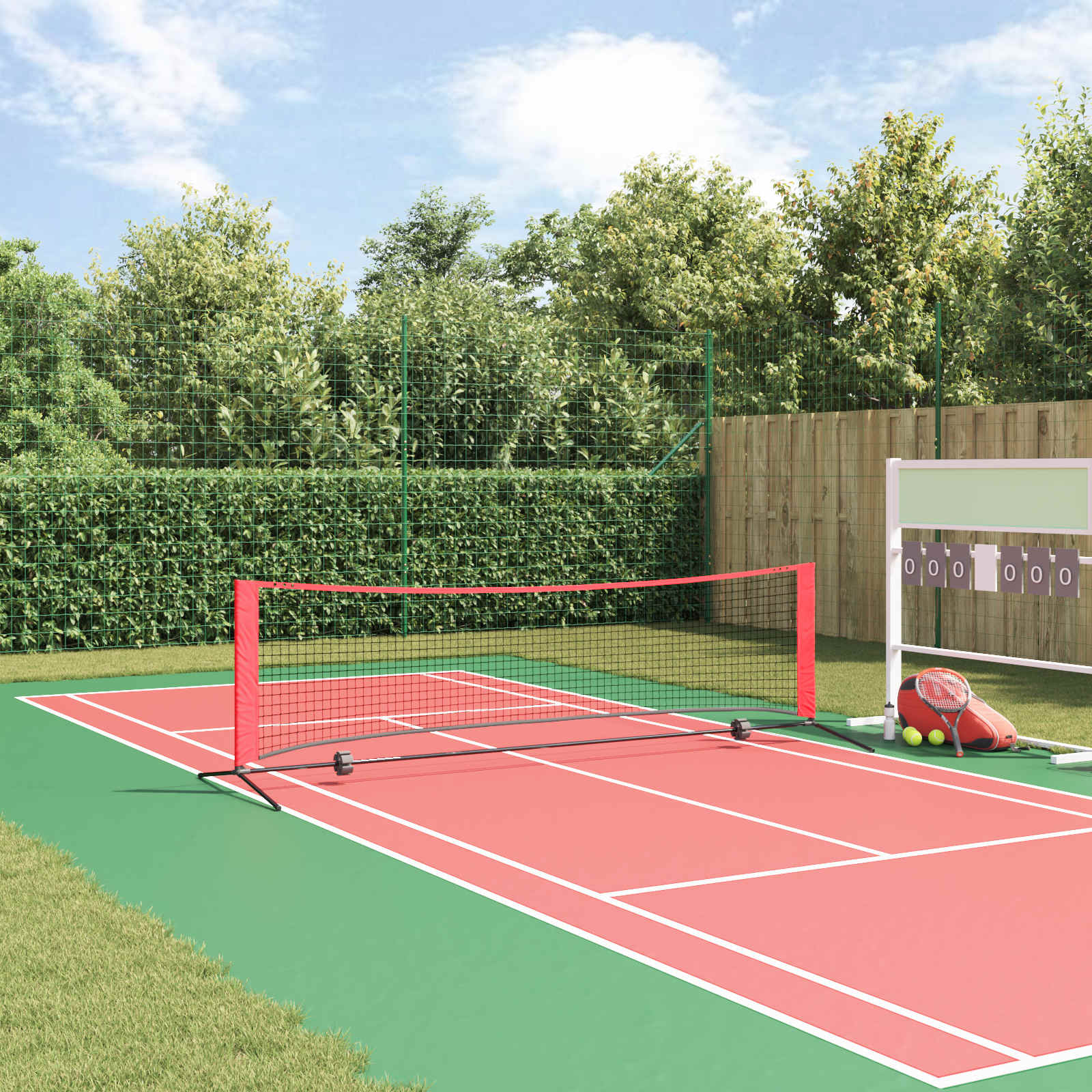 Image of Tennis Net Outdoor Tennis Net Portable Tennis Net Foldable Tennis Net Adjustable Tennis Net Weather-resistant Tennis Net Indoor Tennis Tennis Net Garden Tennis Net Terrace Tennis Net