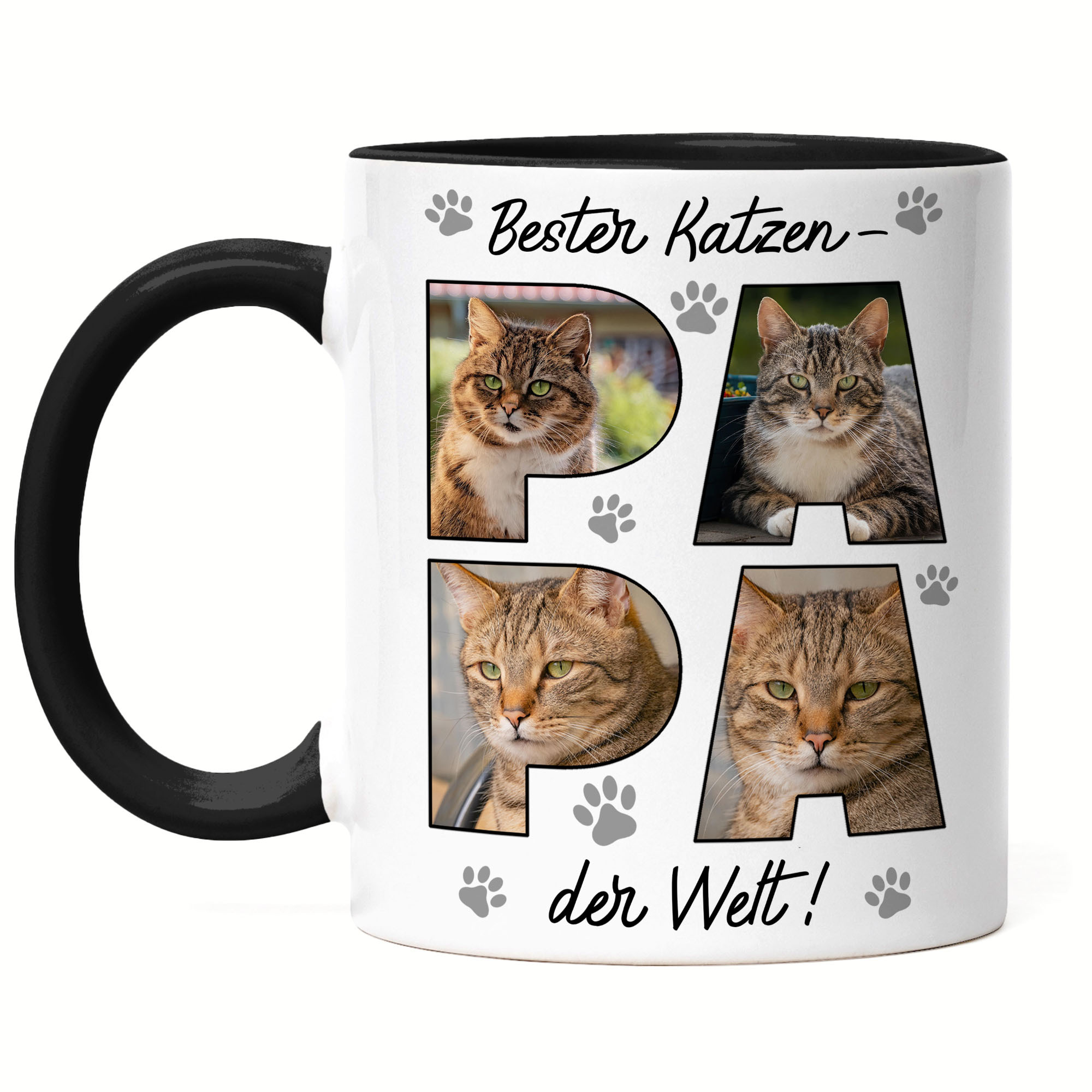 Image of Best Cat Dad Mug, Personalized Photo Mug For Cat Owners & Cat Lovers With Text And Photos, Cat Mug As A Cat Gift - Coffee Mug