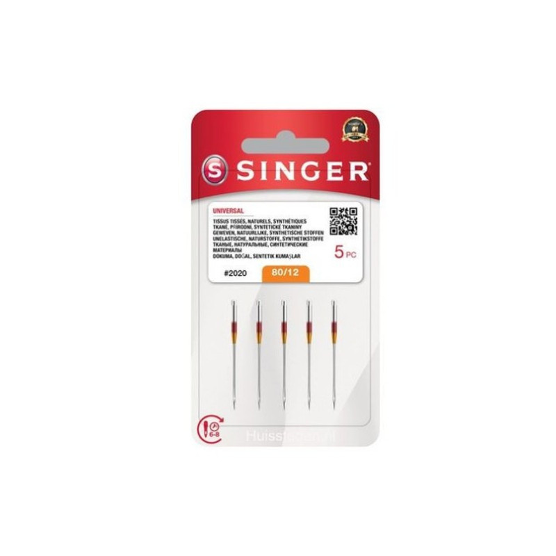 TEMU Estuche 5 Agujas Singer Universales 2020 Nº80/12 Géneros