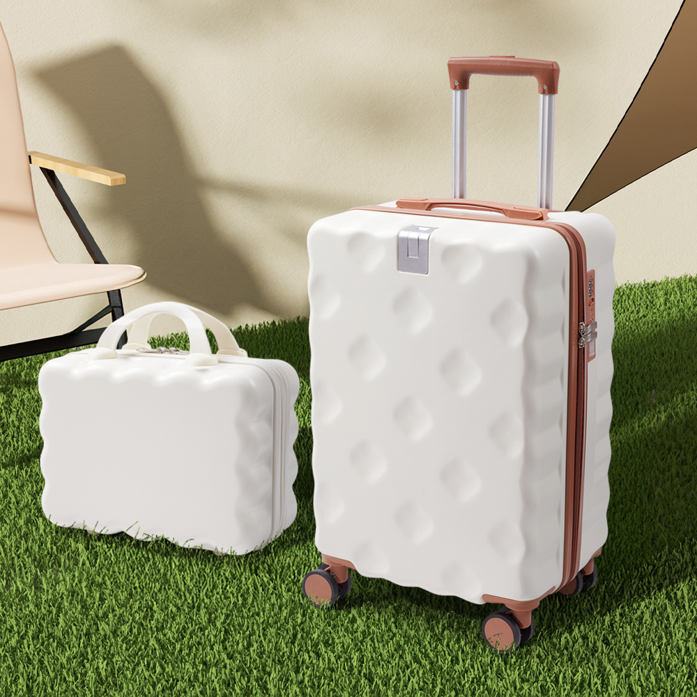 Hard Shell 2-Piece Luggage Set with TSA Lock