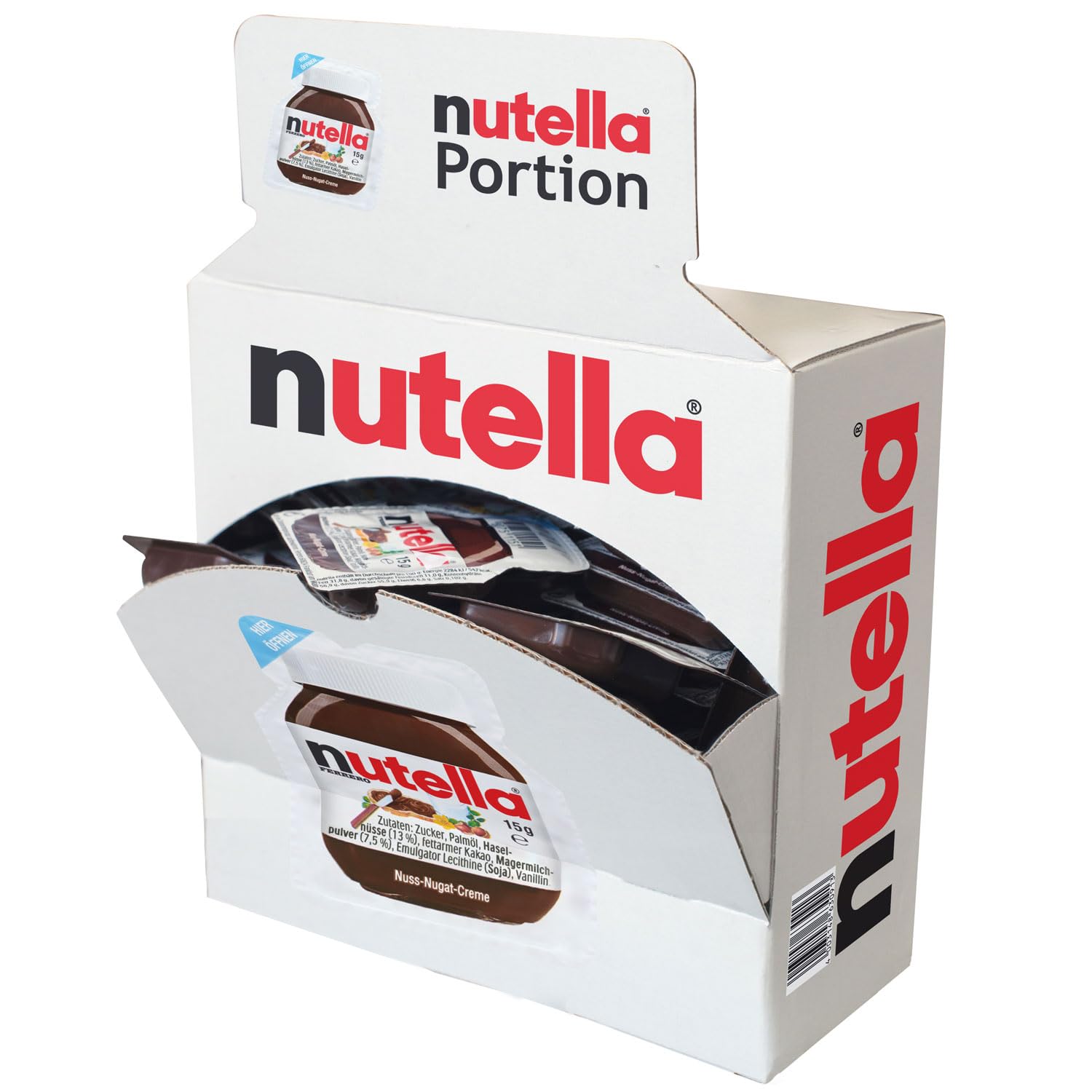 E-shop 40x Ferrero Nutella Nuss-Nougat-Creme Brotaufstrich Portionspackung 15g