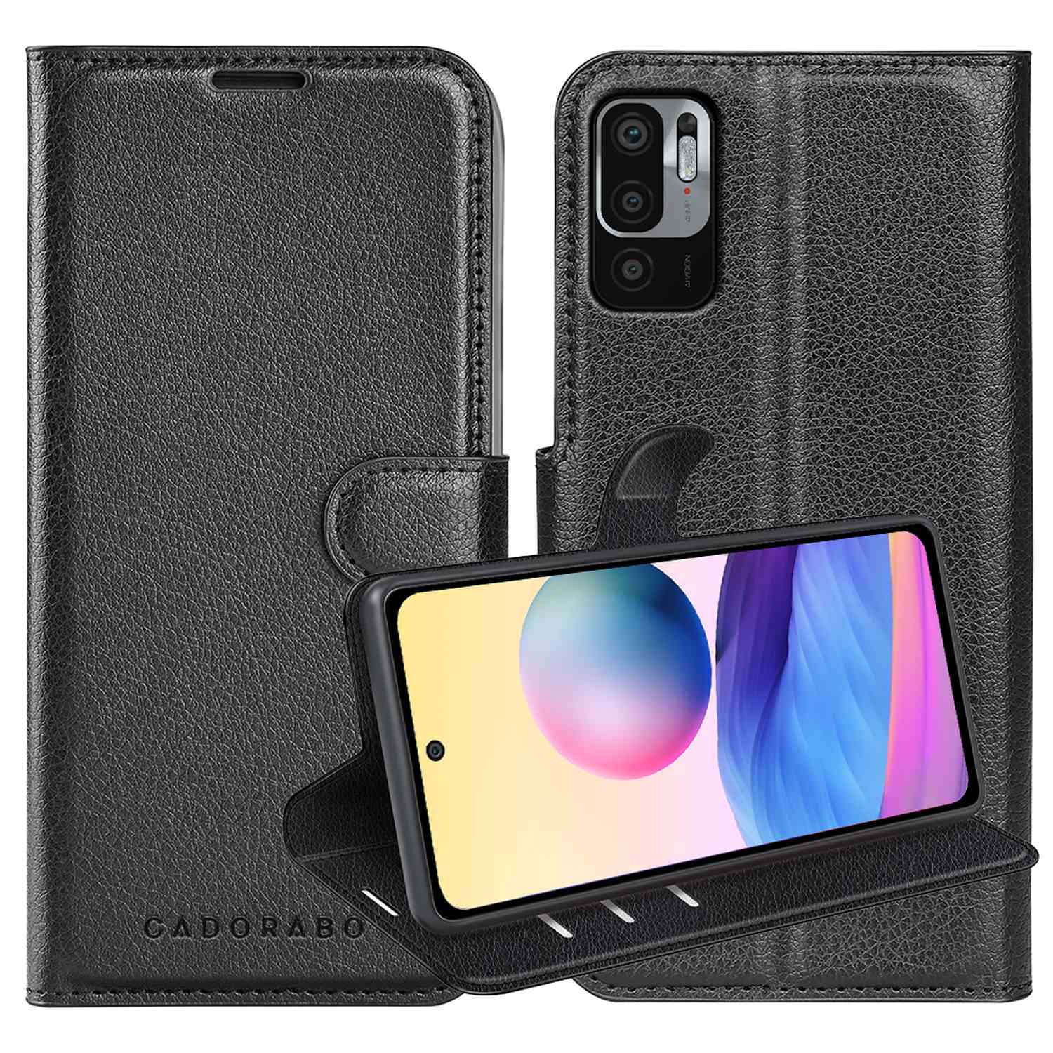 Image of Compatible For Xiaomi Redmi Note 10 5g / Poco M3 Pro 5g Case Protective Cover With Magnetic Closure, Stand Function And Card Slot Flip Case Cover Case Phone Case Book Bag