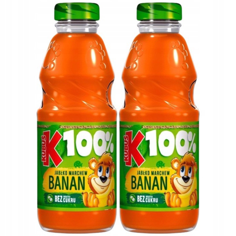 Image of Teddy 100% Carrot Banana Juice 300 Ml X 2pcs