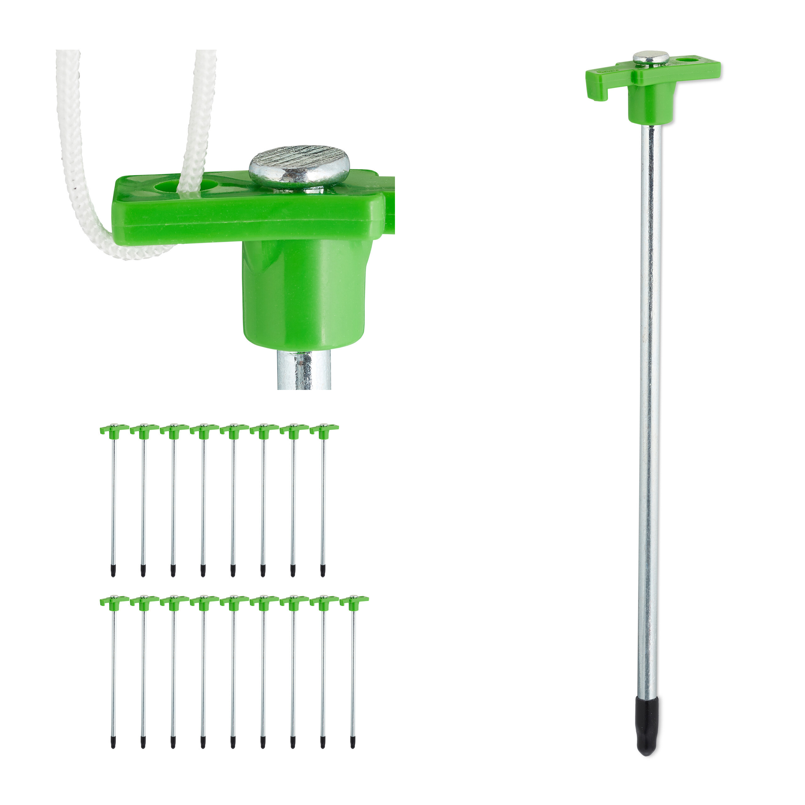 E-shop 18x Felsbodenheringe in Hellgrün - (L)25 cm