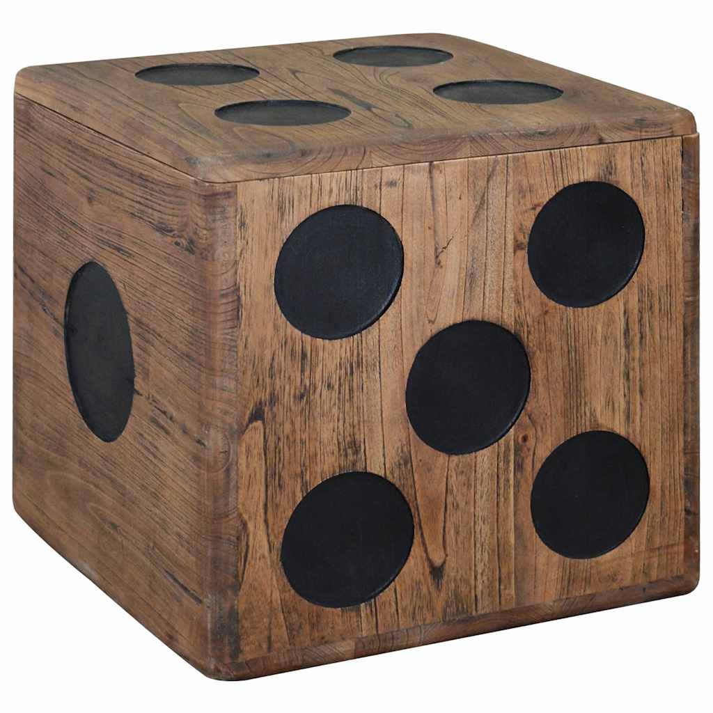 Vidaxl Storage Design Handcrafted Wooden Crate Shelf Basket Crate Coffee Table Side Table Stool Mdf Wood 40x40x40cm