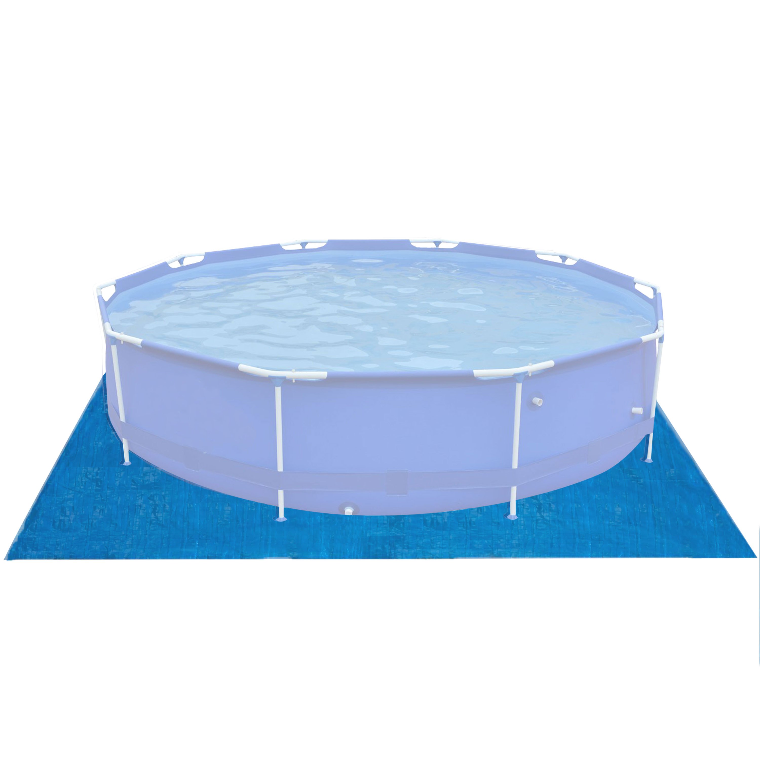 Image of Pool Liner For Round Ø366cm - 110g/m² Pe - Waterproof - Ground Sheet Liner Protection Ground Cover Ground Tarp - Pool Swimming Pool Pool Accessories