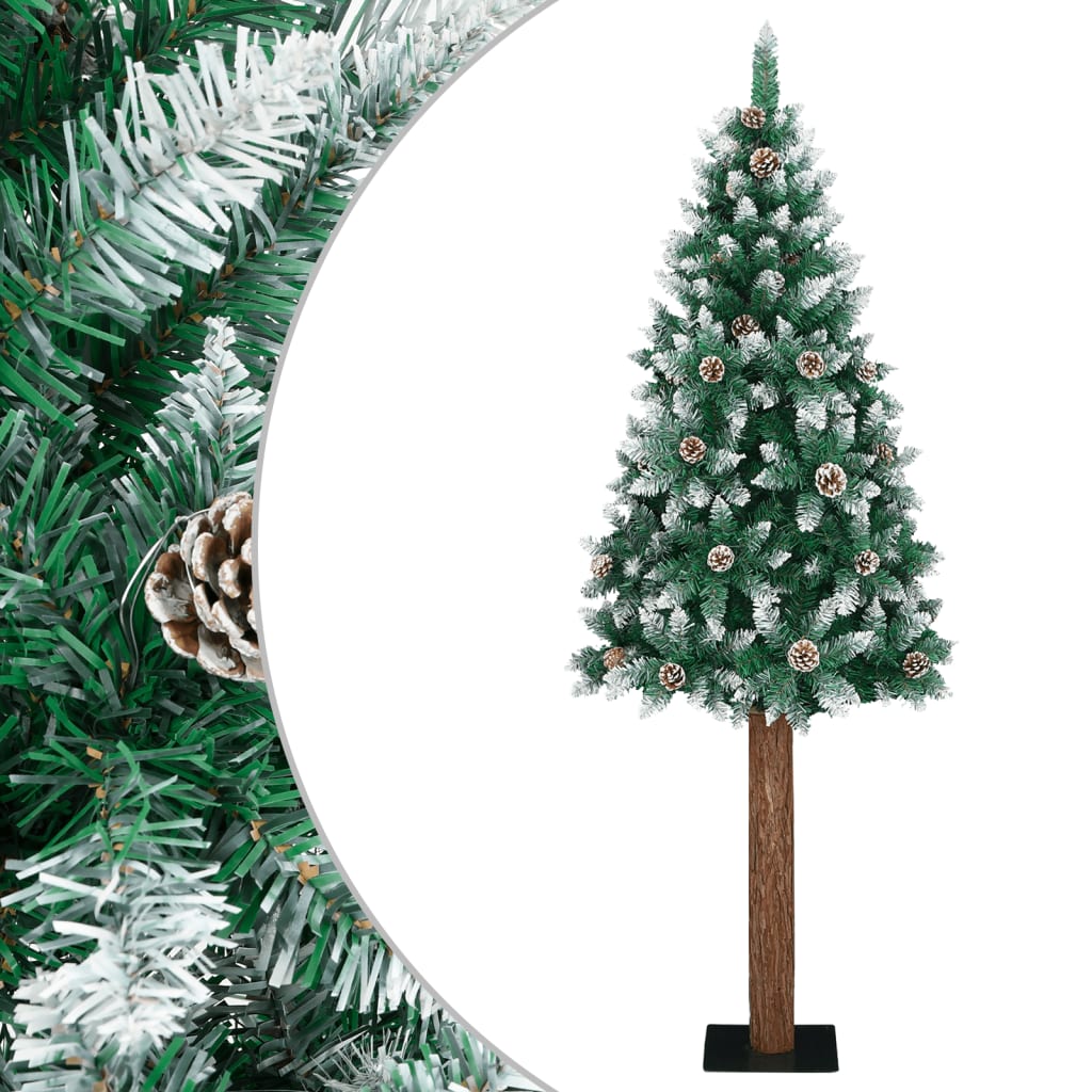 Image of Vidaxl Slim Christmas Tree With , , Christmas Tree Decoration