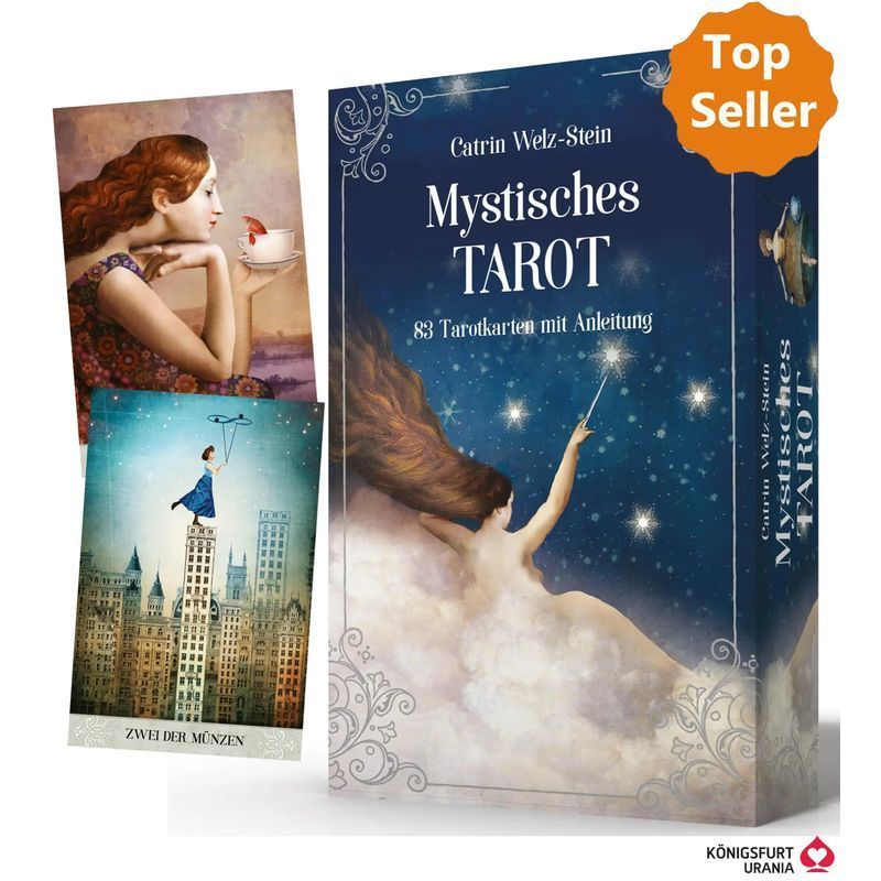 Image of Mystical Tarot - Paperback - 83 Tarot Cards With Guide - Catrin Welz Stein - 96 Pg. - German - 2020 - Königsfurt Urania - Ean 9783868265583