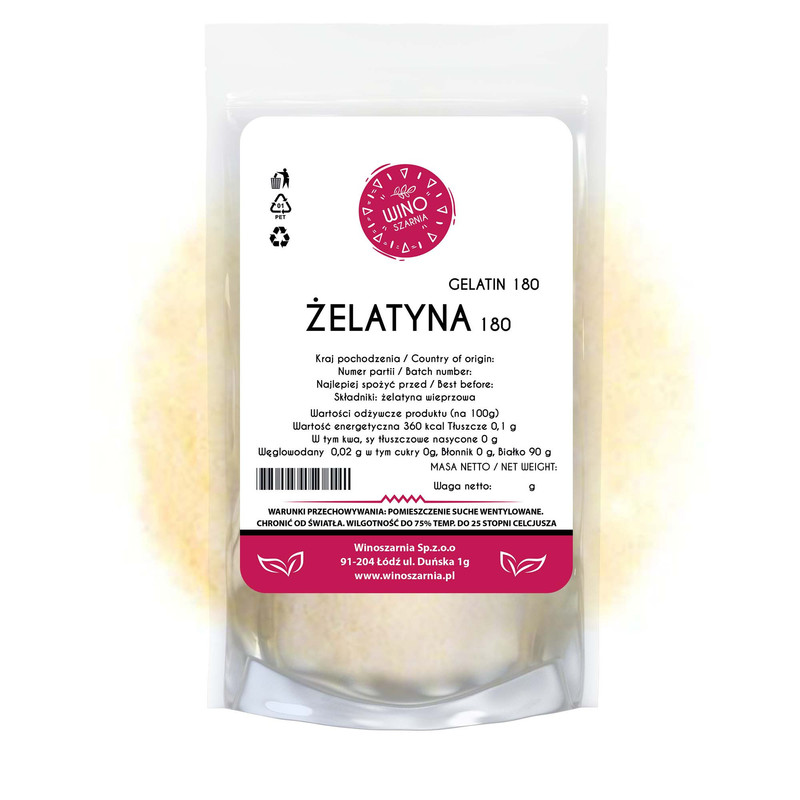 Pork Gelatin For Food Use 180 Bloom 250g Natural Strong