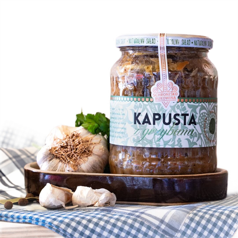 Cabbage With Mushrooms 600g - Shelter Bukowina