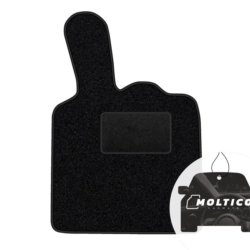 Velour Mat - Black Edging - Suitable For: Smart Ii 2007-2014