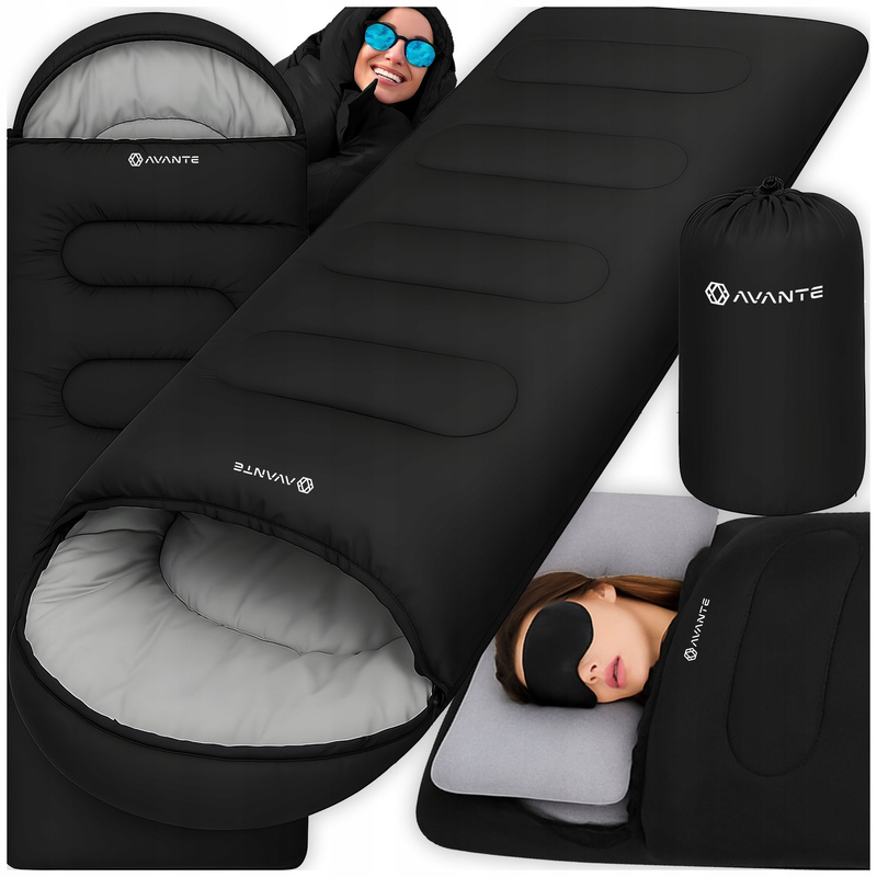 CAMPING-Schlafsackbezug mit Kapuze und Reißverschluss mit Schublade 210x75 cm LEICHT 1 KG. Hypoallergener Schlafsack für Camping, Wandern, Reisen. Große Größe, Bewegungsfreiheit. Kompakte, leicht zu transportierende Tasche. Wärmeisolierung, synthetische Wärmefüllung. Strapazierfähiges Material, lange Lebensdauer. Campingausrüstung