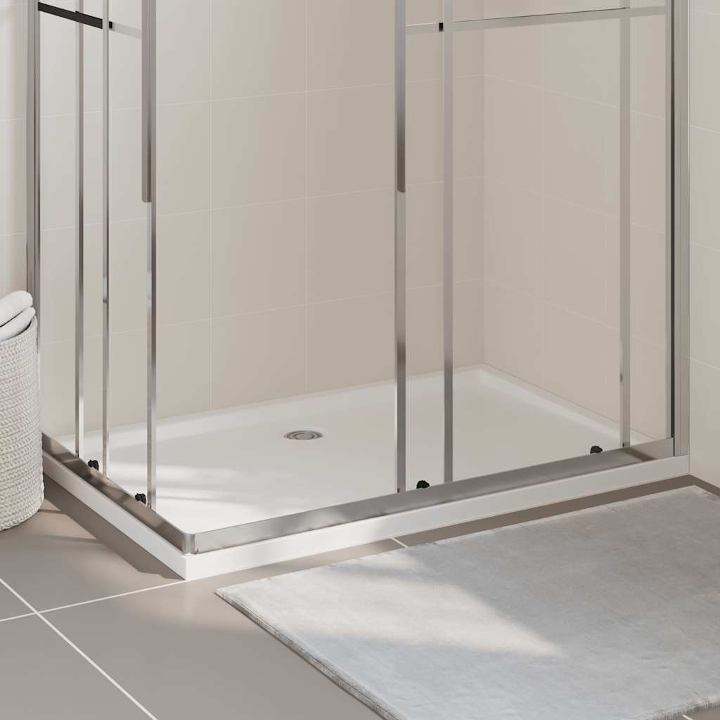 Vidaxl Shower Tray Low Threshold Shower Tray Bathroom Shower Tray Shower Basin Shower Tray Rectangular White 80x120cm