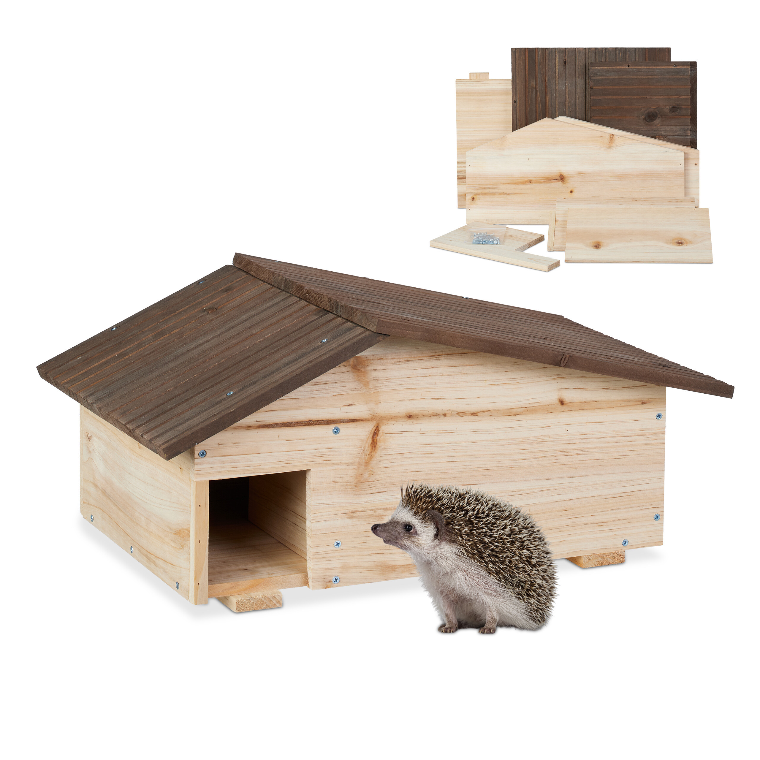 E-shop Igelhaus in Natur - (B)46 x (H)24 x (T)33.5 cm