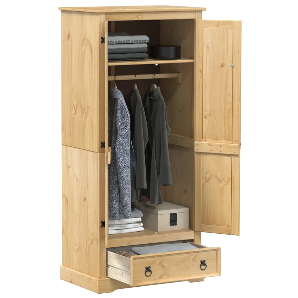 Image of Vidaxl Wardrobe 76x50x170 Cm Solid Wood Pine