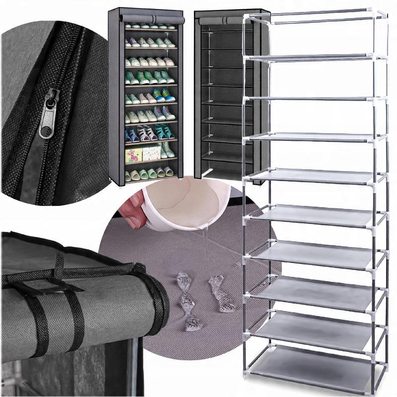 Foldable Textile Shoe Rack Material Shelf For Footwear Large