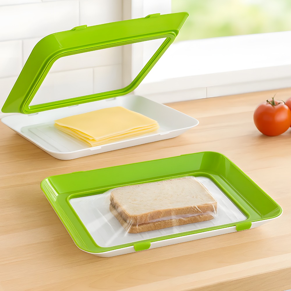 TEMU 4pcs Reusable Food Freshness Preservation Pods - Food Storage Containers For Fruit & Vegetable - Washable, Transparent Food Storage Box Set -