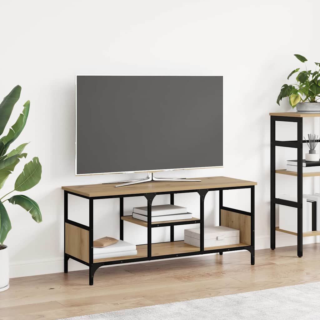 Image of Vidaxl Tv Stand Living Room Furniture Entertainment Unit Storage Cabinet Home Organizer Rustic Style Media Console Wooden Furniture Modern Decorative Furniture Set