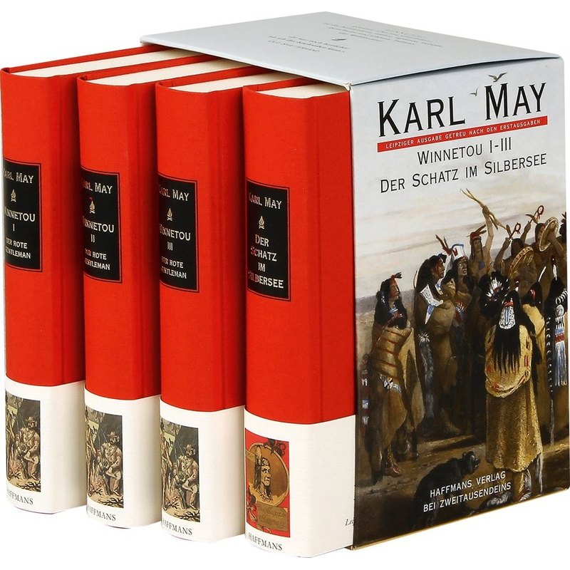 Image of Karl May. Winnetou 1-3. The Treasure In The Silver Lake. 4 Volumes