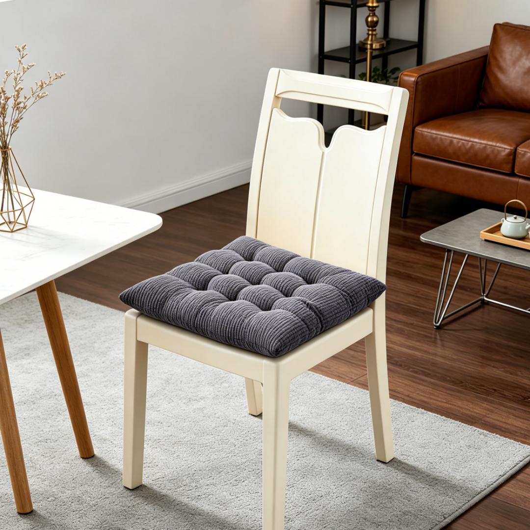 Square Indoor Thick Soft Cushion in Grey