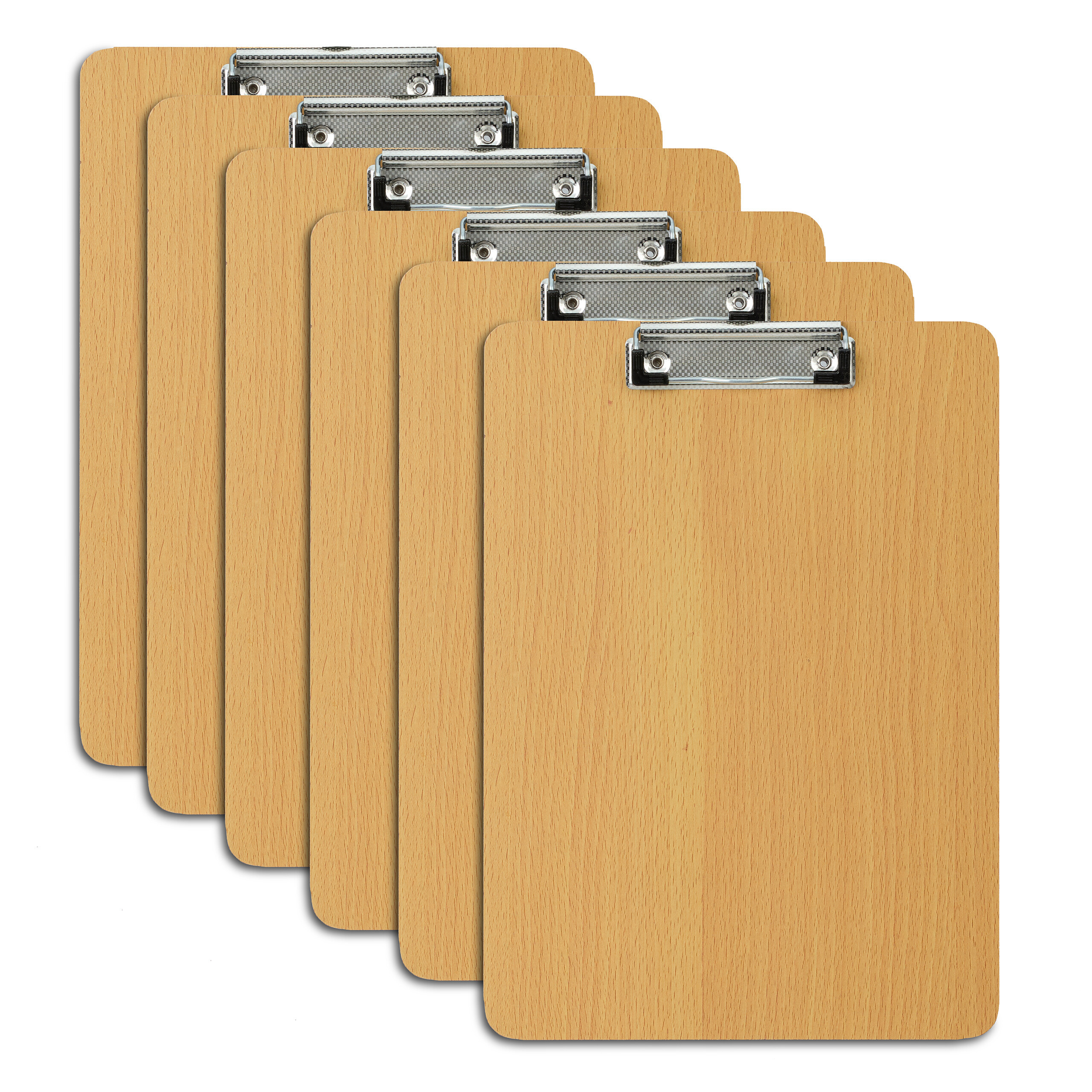 E-shop 6x Klemmbrett in Natur - (B)22.5 x (H) x (T)0.5 cm