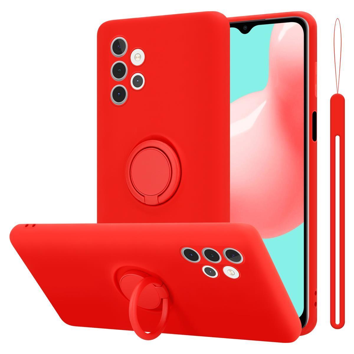 Case Compatible For Galaxy A32 4g Protective Cover Flexible Tpu Silicone With Ring Back Case Cover Phone Case
