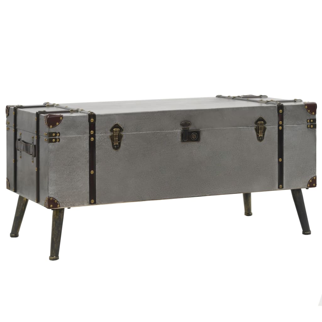 Vidaxl Coffee Table Mdf Aluminum Living Room Table Side Table