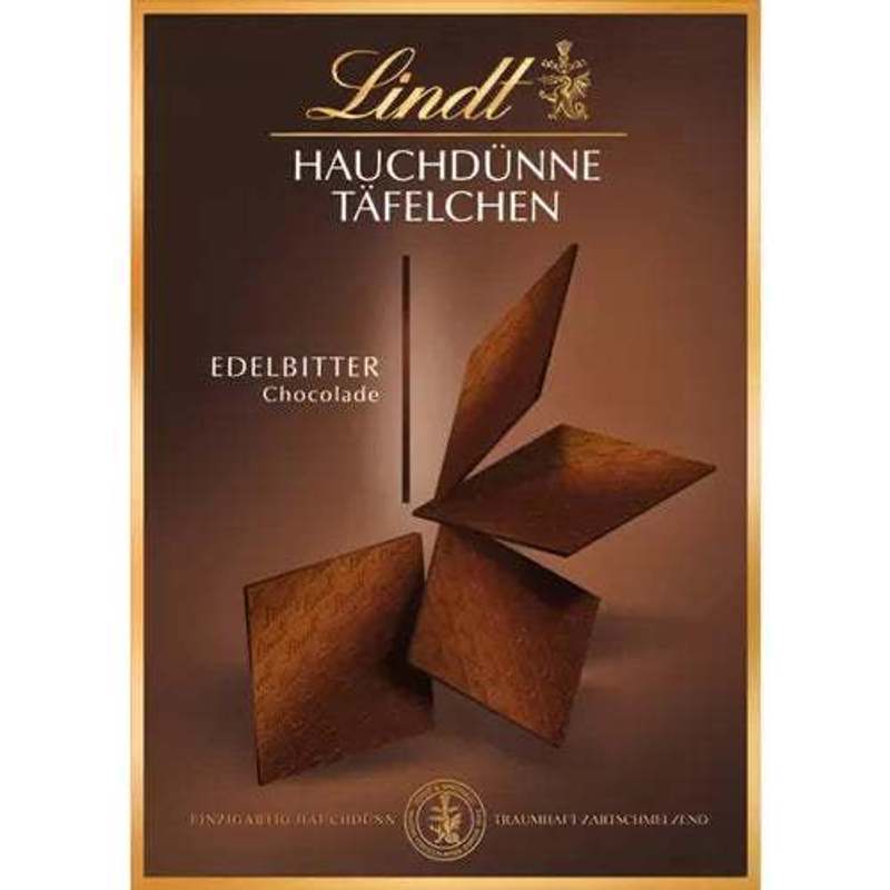 Lindt Thin Slabs Of Fine Dark Chocolate | Fine Dark Chocolate | Box 125g