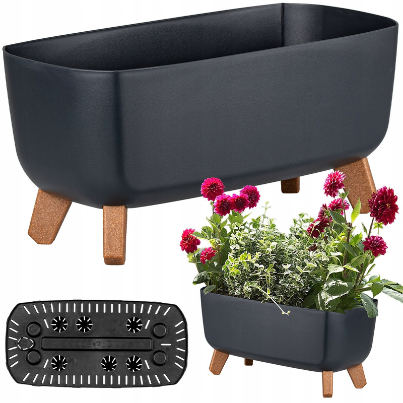 Long Large Planter On Legs Garden Case