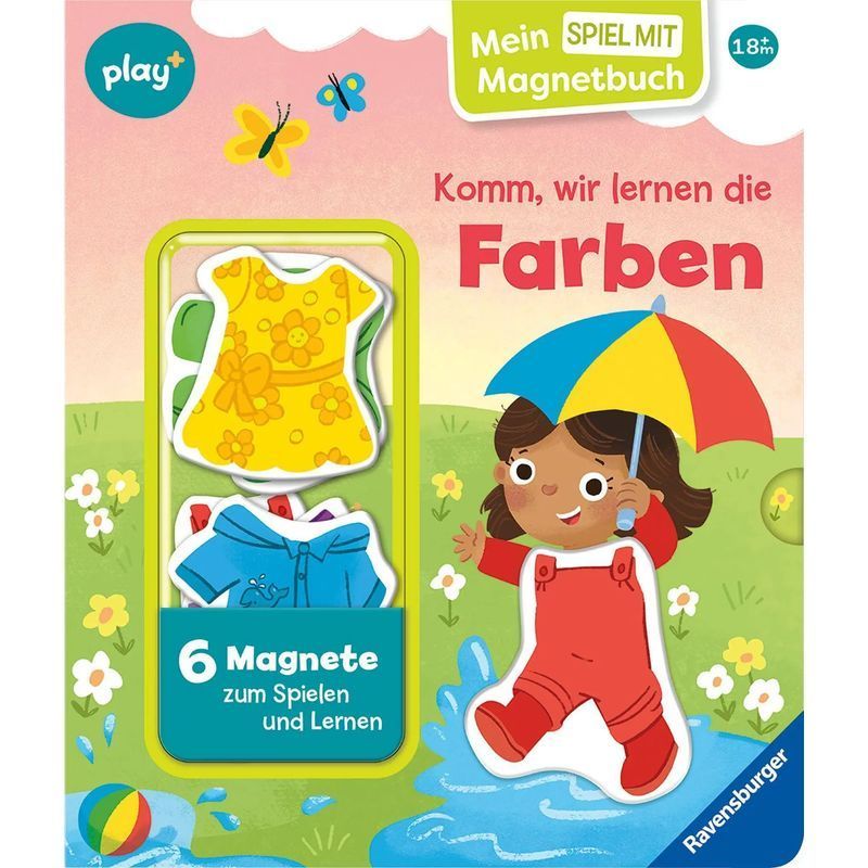 Play+ My Magnetic Book Game: Let's Learn Colors From 18 Months - Kathrin Lena Orso - Book - Play+ - 10 Pages - German - 2025 - Ravensburger Verlag - Ean 9783473456406