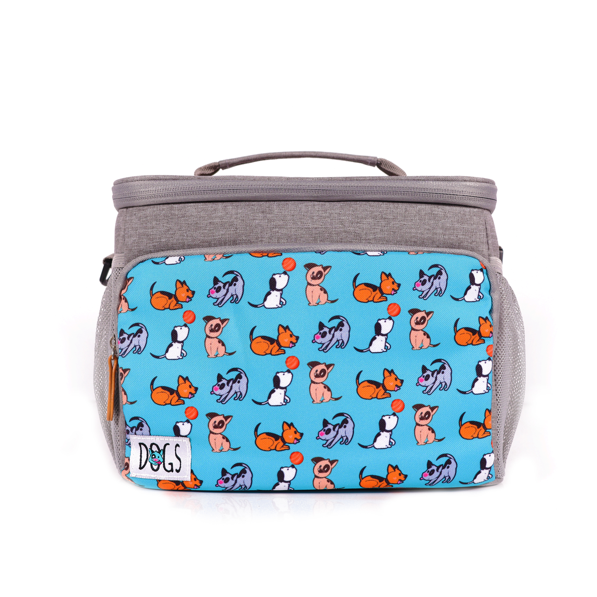 Image of Biggdesign Dogs Insulated Thermal Bag, Cooler Box, Waterproof And Leak-proof Insulated Lunch Bags For Men And Women, Picnic Cooler Bags, Adult Lunch Boxes, 10l, Turquoise
