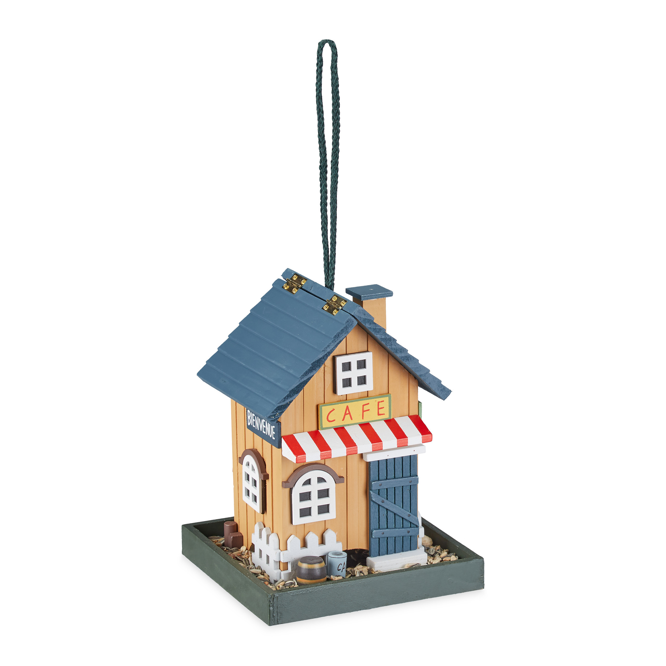 Colorful "café" Bird Feeder