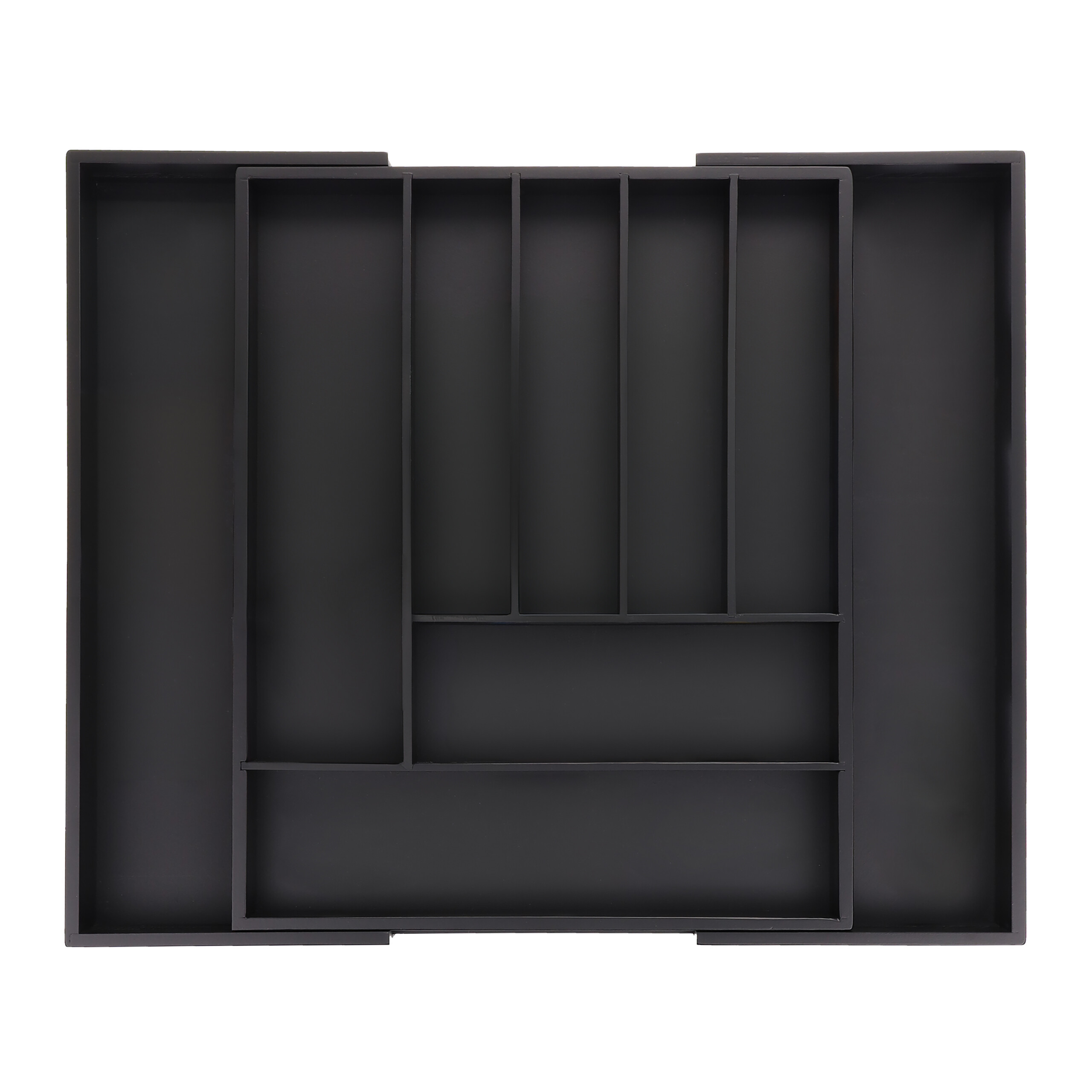 E-shop Besteckkasten in Schwarz - (B)33.5 x (H)5 x (T)44.5 cm