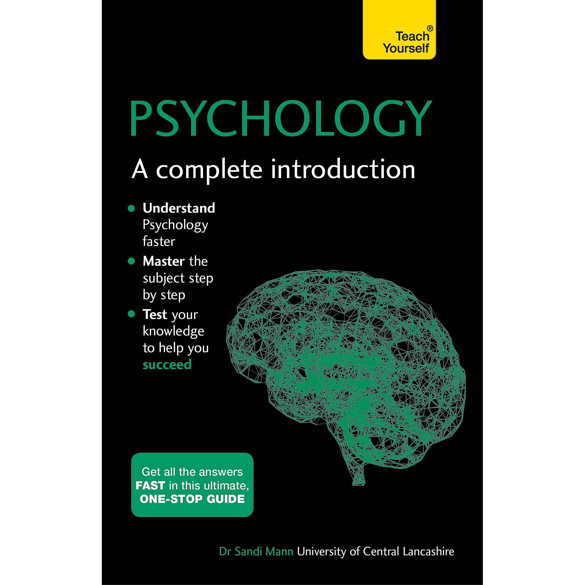 TEMU Psychology: A Complete Introduction: Teach Yourself: A Step-by-step Teach Yourself Guide To Use At Home, School Or College